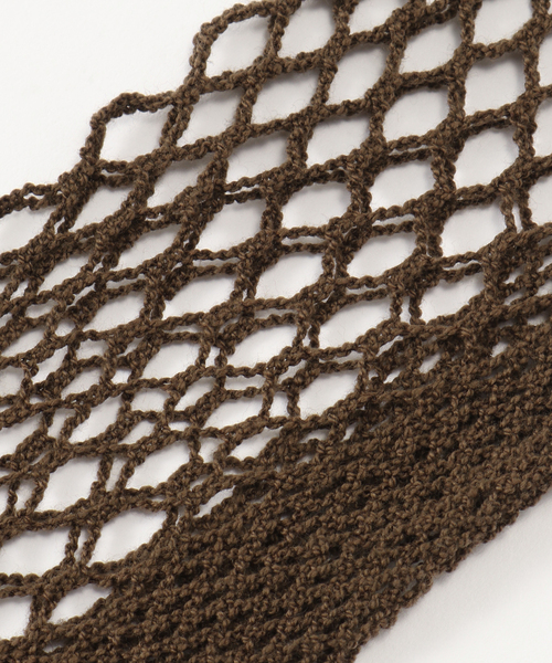 IENA（イエナ）の「babaco/ババコ Fishnet Knee High Socks 靴下 BA02-SK1HS（ソックス/靴下・レディース・ブラウン/グレー/ブルー系その他・FREE）」の5枚目の写真