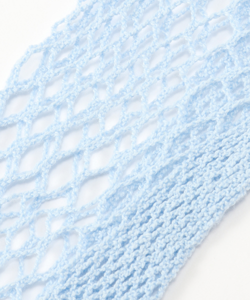 IENA（イエナ）の「babaco/ババコ Fishnet Knee High Socks 靴下 BA02-SK1HS（ソックス/靴下・レディース・ブラウン/グレー/ブルー系その他・FREE）」の4枚目の写真