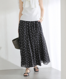 La TOTALITE | 【洗える】麻ボイルドットスカート(スカート)