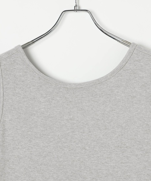 BAYFLOW（ベイフロー）の「バッククロスリブワンピース（ワンピース・レディース・グレー/ブラック・MEDIUM/SMALL）」の8枚目の写真