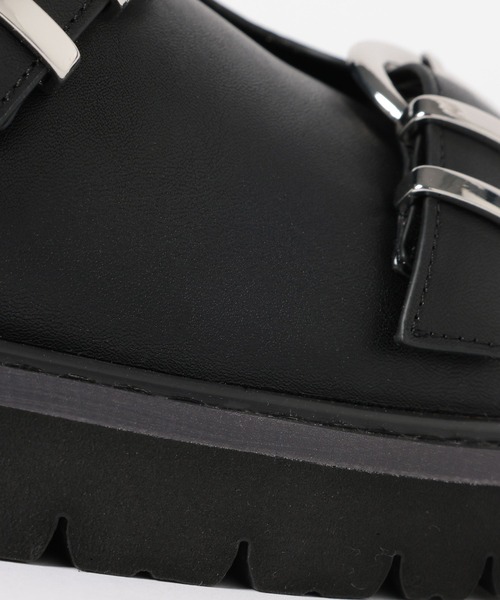 HARE（ハレ）の「ダブルバックルサンダル(HARE)（サンダル・メンズ・ブラウン系その他/ブラック・LARGE/MEDIUM）」の14枚目の写真