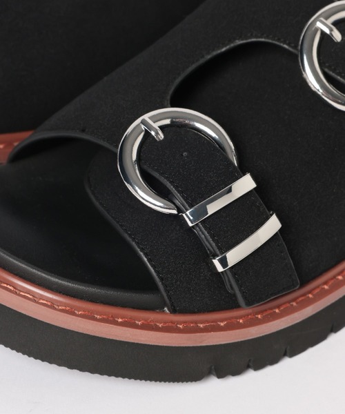 HARE（ハレ）の「ダブルバックルサンダル(HARE)（サンダル・メンズ・ブラウン系その他/ブラック・LARGE/MEDIUM）」の15枚目の写真