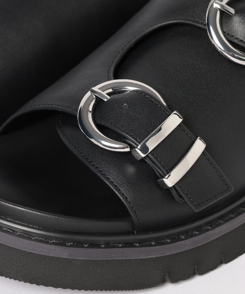 HARE（ハレ）の「ダブルバックルサンダル(HARE)（サンダル・メンズ・ブラウン系その他/ブラック・LARGE/MEDIUM）」の17枚目の写真