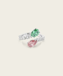 【公式】【スワロフスキー】Ariana Grande x Swarovski オープンリング, ミックスカット, マルチカラー, ロジウム・プレーティング