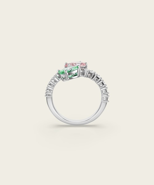 SWAROVSKI(スワロフスキー)の「【公式】【スワロフスキー】Ariana Grande x Swarovski オープンリング, ミックスカット, マルチカラー, ロジウム・プレーティング(リング・レディース・シルバー系その他・50)」の4枚目の写真