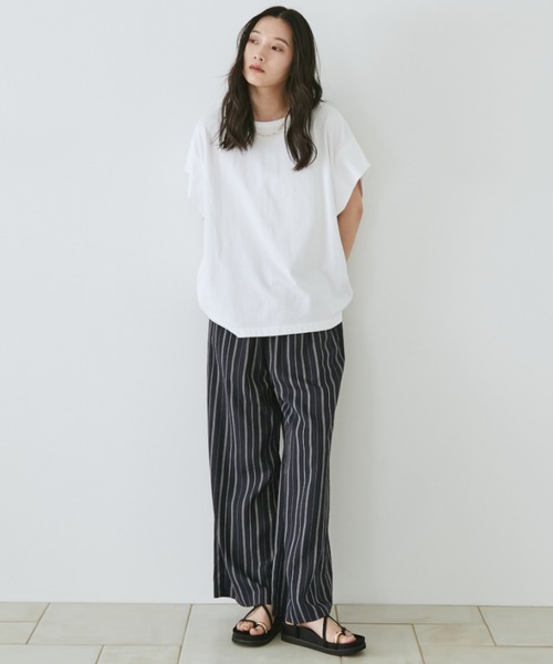 Doux archives(ドゥアルシーヴ)の「袖タックドルマンTシャツ(Tシャツ/カットソー・レディース・チャコールグレー/キャメル/オフホワイト・FREE)」の11枚目の写真