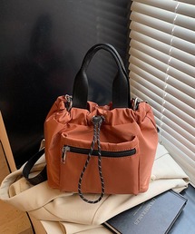フロントファスナーポケット 2way 撥水 ナイロン