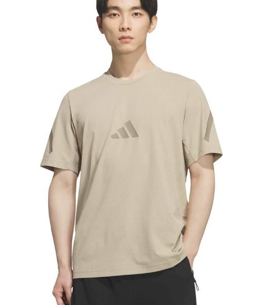 adidas(アディダス)の「アディダス adidas Z.N.Eレギュラーフィットカラット半袖Tシャツ(Tシャツ/カットソー・メンズ・サンドグレー/ダークブルー/ブラック/ホワイト・LL/S/M/L/3L)」の1枚目の写真