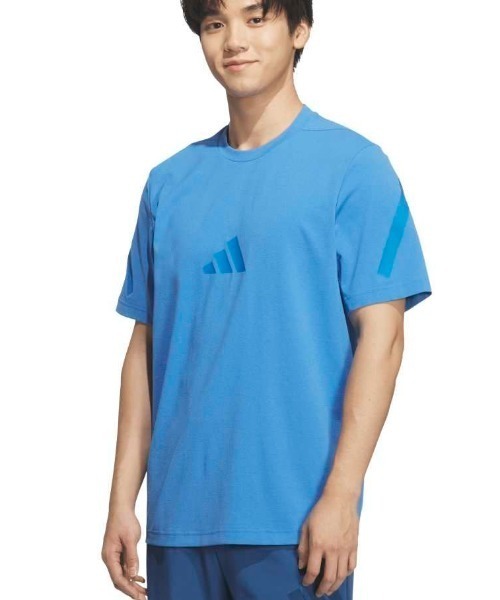 adidas(アディダス)の「アディダス adidas Z.N.Eレギュラーフィットカラット半袖Tシャツ(Tシャツ/カットソー・メンズ・サンドグレー/ダークブルー/ブラック/ホワイト・LL/S/M/L/3L)」の4枚目の写真