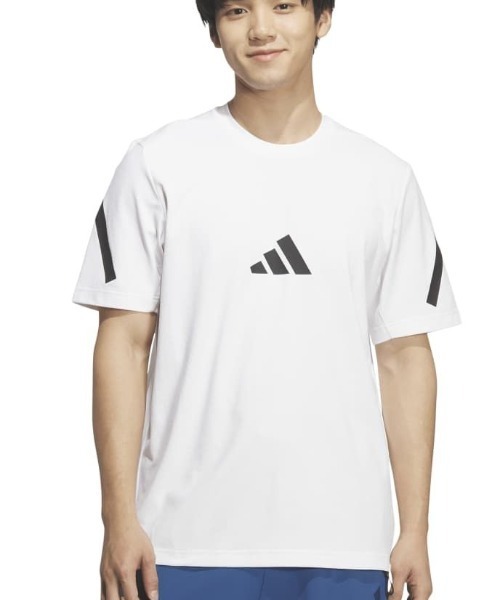 adidas(アディダス)の「アディダス adidas Z.N.Eレギュラーフィットカラット半袖Tシャツ(Tシャツ/カットソー・メンズ・サンドグレー/ダークブルー/ブラック/ホワイト・LL/S/M/L/3L)」の2枚目の写真