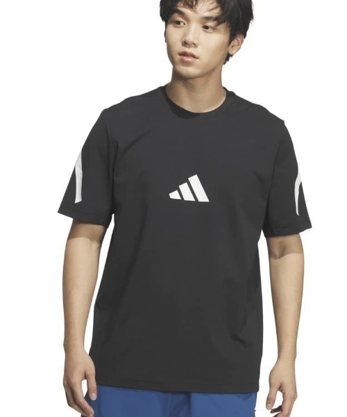 adidas(アディダス)の「アディダス adidas Z.N.Eレギュラーフィットカラット半袖Tシャツ(Tシャツ/カットソー・メンズ・サンドグレー/ダークブルー/ブラック/ホワイト・LL/S/M/L/3L)」の3枚目の写真