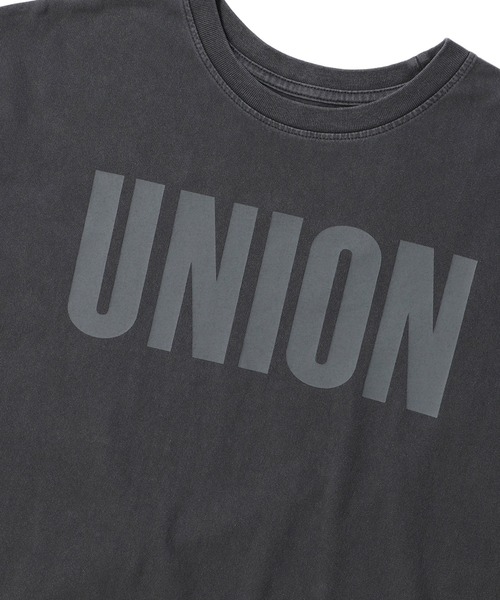 UNION（UNION TOKYO）（ユニオン）の「UNION TOKYO BLOCK LOGO TEE ユニオントーキョー Tシャツ（Tシャツ/カットソー・メンズ・イエロー/ブラック・M/S/XL/L/XXL）」の12枚目の写真