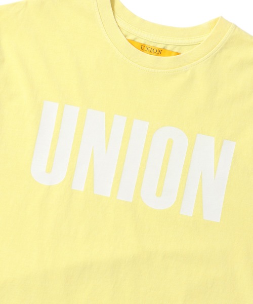 UNION（UNION TOKYO）（ユニオン）の「UNION TOKYO BLOCK LOGO TEE ユニオントーキョー Tシャツ（Tシャツ/カットソー・メンズ・イエロー/ブラック・M/S/XL/L/XXL）」の11枚目の写真
