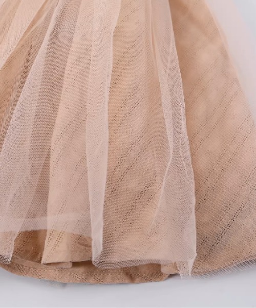 LA POMME petit(ラポミ・プチ)の「Romantic Mesh Flare Cami Dress(ワンピース・レディース・ホワイト/ピンク・SMALL/MEDIUM/LARGE)」の5枚目の写真