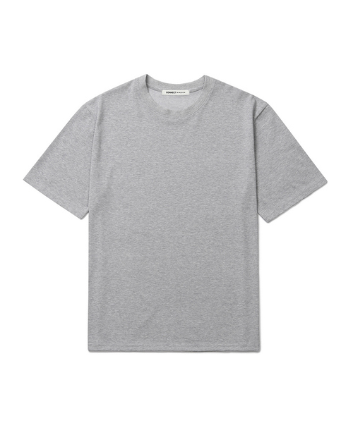 CONNECT KINLOCH(コネクトキンロック)の「スーピマコットンリラックスドTシャツ (11Color)(Tシャツ/カットソー・メンズ・ネイビー/ブラック/チャコール/グレー/ライトグレー/ブラウン/ピンク/ライトブルー/ベージュ/イエロー/ホワイト・MEDIUM/SMALL/LARGE/X-LARGE)」の4枚目の写真