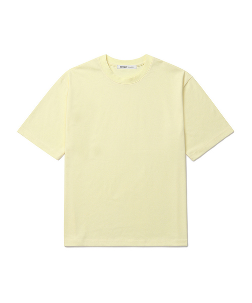 CONNECT KINLOCH(コネクトキンロック)の「スーピマコットンリラックスドTシャツ (11Color)(Tシャツ/カットソー・メンズ・ネイビー/ブラック/チャコール/グレー/ライトグレー/ブラウン/ピンク/ライトブルー/ベージュ/イエロー/ホワイト・MEDIUM/SMALL/LARGE/X-LARGE)」の10枚目の写真