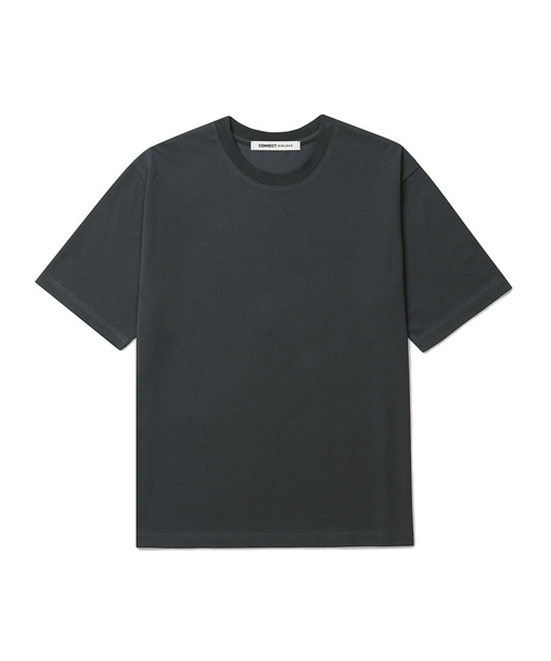 CONNECT KINLOCH(コネクトキンロック)の「スーピマコットンリラックスドTシャツ (11Color)(Tシャツ/カットソー・メンズ・ネイビー/ブラック/チャコール/グレー/ライトグレー/ブラウン/ピンク/ライトブルー/ベージュ/イエロー/ホワイト・MEDIUM/SMALL/LARGE/X-LARGE)」の5枚目の写真