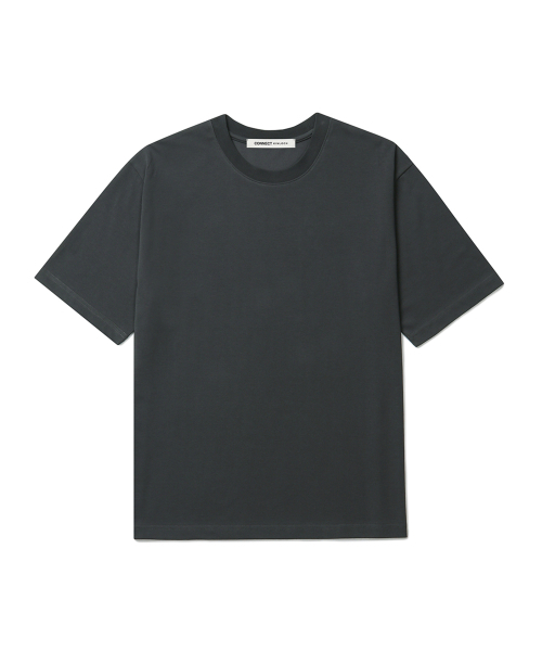 CONNECT KINLOCH(コネクトキンロック)の「スーピマコットンリラックスドTシャツ (11Color)(Tシャツ/カットソー・メンズ・ネイビー/ブラック/チャコール/グレー/ライトグレー/ブラウン/ピンク/ライトブルー/ベージュ/イエロー/ホワイト・MEDIUM/SMALL/LARGE/X-LARGE)」の13枚目の写真
