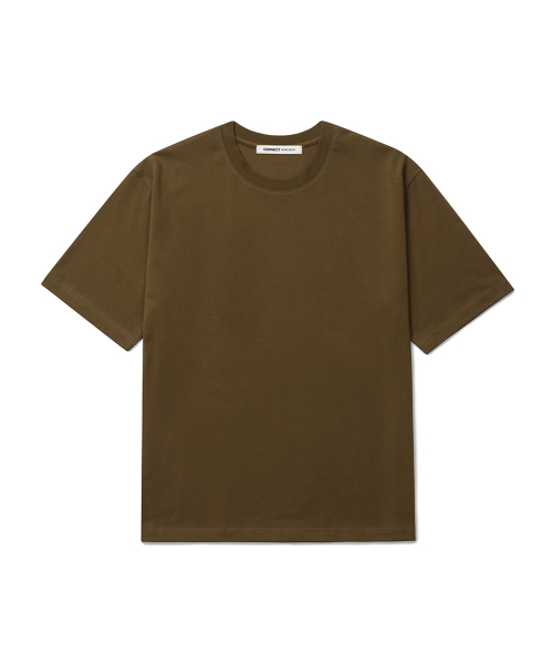 CONNECT KINLOCH(コネクトキンロック)の「スーピマコットンリラックスドTシャツ (11Color)(Tシャツ/カットソー・メンズ・ネイビー/ブラック/チャコール/グレー/ライトグレー/ブラウン/ピンク/ライトブルー/ベージュ/イエロー/ホワイト・MEDIUM/SMALL/LARGE/X-LARGE)」の16枚目の写真
