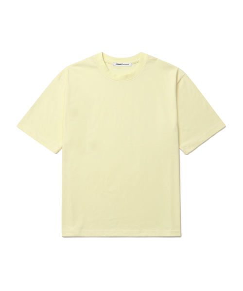 CONNECT KINLOCH(コネクトキンロック)の「スーピマコットンリラックスドTシャツ (11Color)(Tシャツ/カットソー・メンズ・ネイビー/ブラック/チャコール/グレー/ライトグレー/ブラウン/ピンク/ライトブルー/ベージュ/イエロー/ホワイト・MEDIUM/SMALL/LARGE/X-LARGE)」の20枚目の写真