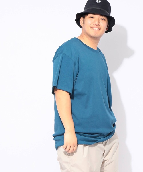 UNDER ARMOUR(アンダーアーマー)の「Tシャツ 半袖 HW PATCH SS メンズ 大きいサイズ LOOSE ヘビーウエイト パッチロゴ クルーネック カットソー UNDER ARMOUR (アンダーアーマー)(Tシャツ/カットソー・メンズ・グレー/ブルー・3XL/4XL/5XL)」の15枚目の写真