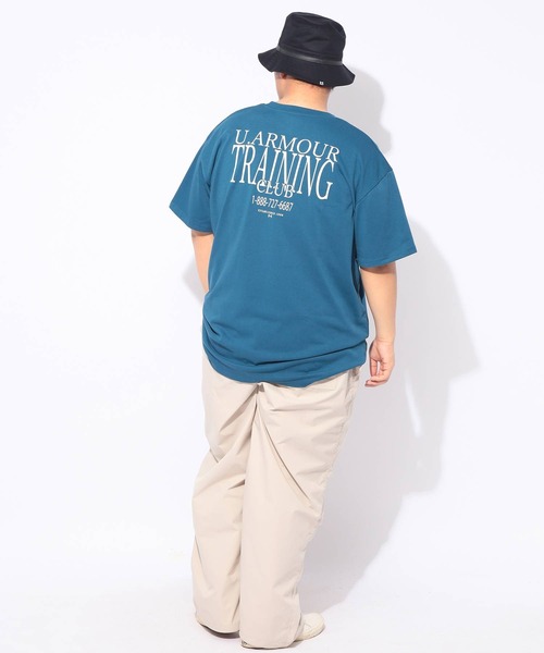 UNDER ARMOUR(アンダーアーマー)の「Tシャツ 半袖 HW PATCH SS メンズ 大きいサイズ LOOSE ヘビーウエイト パッチロゴ クルーネック カットソー UNDER ARMOUR (アンダーアーマー)(Tシャツ/カットソー・メンズ・グレー/ブルー・3XL/4XL/5XL)」の17枚目の写真