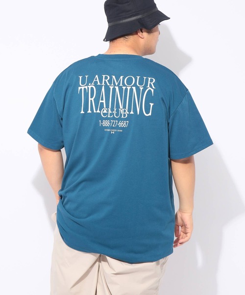 UNDER ARMOUR(アンダーアーマー)の「Tシャツ 半袖 HW PATCH SS メンズ 大きいサイズ LOOSE ヘビーウエイト パッチロゴ クルーネック カットソー UNDER ARMOUR (アンダーアーマー)(Tシャツ/カットソー・メンズ・グレー/ブルー・3XL/4XL/5XL)」の18枚目の写真