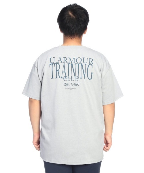 UNDER ARMOUR(アンダーアーマー)の「Tシャツ 半袖 HW PATCH SS メンズ 大きいサイズ LOOSE ヘビーウエイト パッチロゴ クルーネック カットソー UNDER ARMOUR (アンダーアーマー)(Tシャツ/カットソー・メンズ・グレー/ブルー・3XL/4XL/5XL)」の19枚目の写真