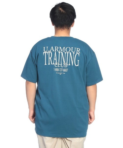 UNDER ARMOUR(アンダーアーマー)の「Tシャツ 半袖 HW PATCH SS メンズ 大きいサイズ LOOSE ヘビーウエイト パッチロゴ クルーネック カットソー UNDER ARMOUR (アンダーアーマー)(Tシャツ/カットソー・メンズ・グレー/ブルー・3XL/4XL/5XL)」の21枚目の写真