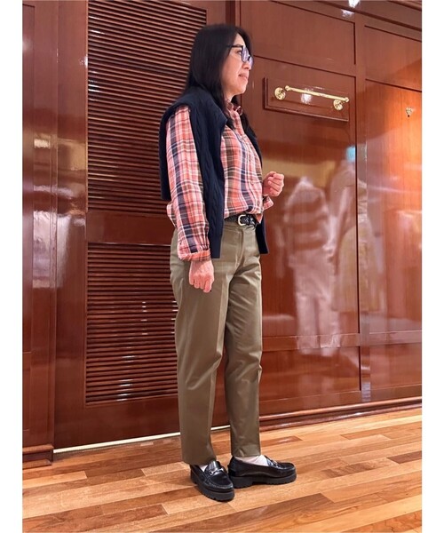 BROOKS BROTHERS(ブルックスブラザーズ)の「コットン/リネン マドラスチェック シャツ(シャツ/ブラウス・レディース・ピンク・0/2/4/6/8)」の7枚目の写真