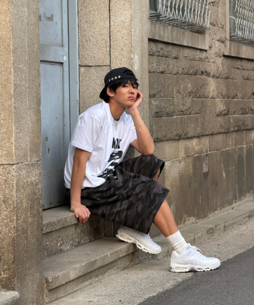AMOU（アモウ）の「CAMO One Tuck Bermuda Pants Charcoal（その他パンツ・メンズ・その他・1/2）」の18枚目の写真