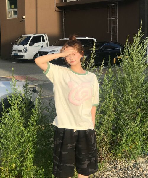 AMOU（アモウ）の「CAMO One Tuck Bermuda Pants Charcoal（その他パンツ・メンズ・その他・1/2）」の10枚目の写真