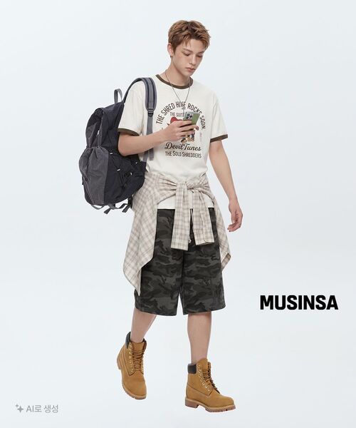 AMOU（アモウ）の「CAMO One Tuck Bermuda Pants Charcoal（その他パンツ・メンズ・その他・1/2）」の11枚目の写真