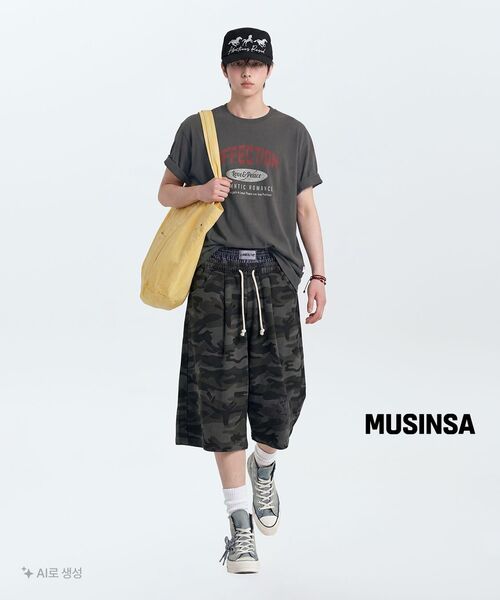 AMOU（アモウ）の「CAMO One Tuck Bermuda Pants Charcoal（その他パンツ・メンズ・その他・1/2）」の14枚目の写真