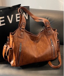 Evo+Revo（エボレボ）の「"ヴィンテージライク"2WAYジップデザイントートバッグ（トートバッグ）」