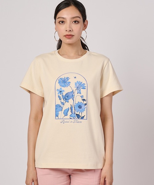 Eddie Bauer(エディーバウアー)の「アソーテッド グラフィック 半袖Tシャツ(Tシャツ/カットソー・レディース・ホワイト/ネイビー/イエロー/ピンク・XL/L/M/S)」の15枚目の写真