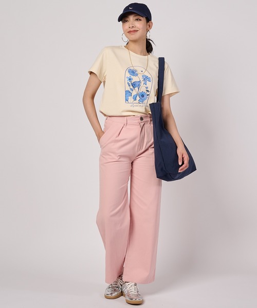 Eddie Bauer(エディーバウアー)の「アソーテッド グラフィック 半袖Tシャツ(Tシャツ/カットソー・レディース・ホワイト/ネイビー/イエロー/ピンク・XL/L/M/S)」の8枚目の写真
