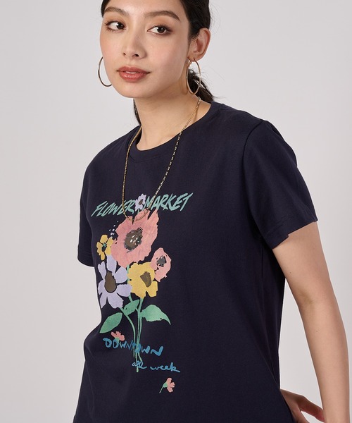 Eddie Bauer(エディーバウアー)の「アソーテッド グラフィック 半袖Tシャツ(Tシャツ/カットソー・レディース・ホワイト/ネイビー/イエロー/ピンク・XL/L/M/S)」の9枚目の写真
