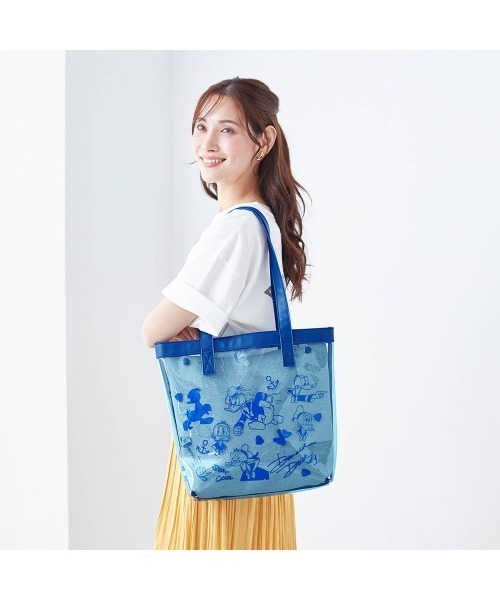 デニムクリアトートバッグ グッズが付けられるクリアトートバッグ（トートバッグ）｜Disney トートバッグ
