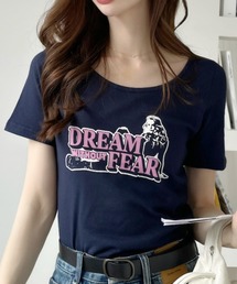 ヴィンテージライクグラフィック 半袖 コンパクト Tシャツ