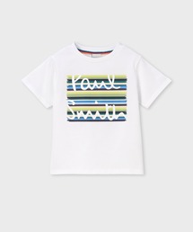 Paul Smith JUNIOR（ポールスミスジュニア）の「ボーイズ ストライプロゴ Tシャツ / 893197 3561212（Tシャツ/カットソー）」