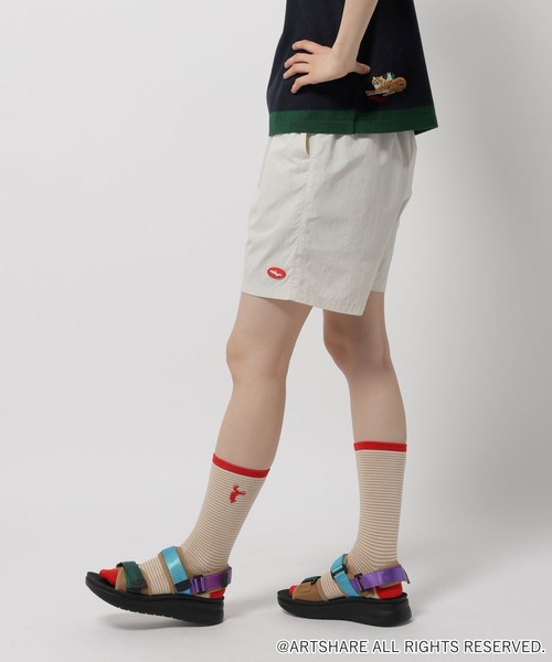 WIGGLE WIGGLE（ウィグルウィグル）の「【wiggle wiggle(ウィグルウィグル)】コラボ ショートパンツ（その他パンツ・レディース・ネイビー/アイボリー・SHORT/MEDIUM）」の12枚目の写真