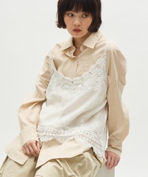 natural embroidery lace cami / ナチュラルエンブロイダリーレースキャミ