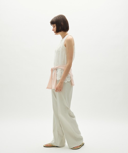 full/fill.（フルフィル）の「natural embroidery lace cami / ナチュラルエンブロイダリーレースキャミ（キャミソール・レディース・アイボリー/ホワイト・FREE）」の10枚目の写真