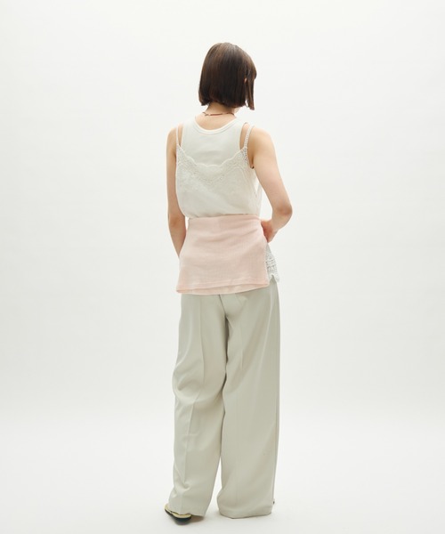full/fill.（フルフィル）の「natural embroidery lace cami / ナチュラルエンブロイダリーレースキャミ（キャミソール・レディース・アイボリー/ホワイト・FREE）」の11枚目の写真