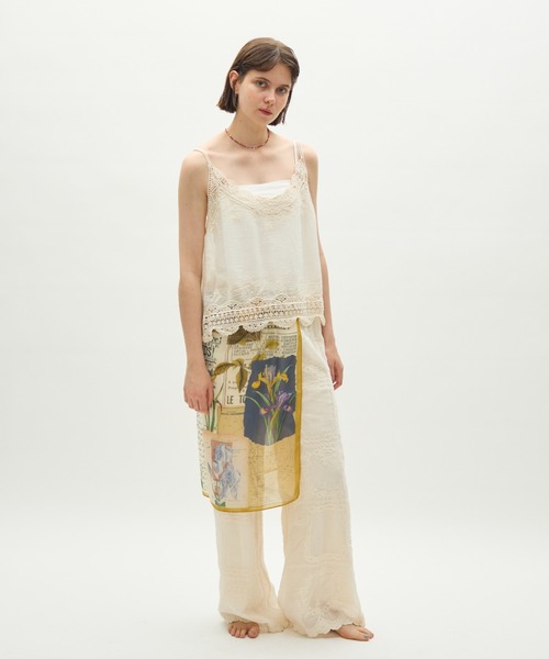 full/fill.（フルフィル）の「natural embroidery lace cami / ナチュラルエンブロイダリーレースキャミ（キャミソール・レディース・アイボリー/ホワイト・FREE）」の22枚目の写真