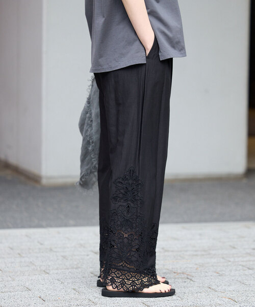 IENA(イエナ)の「《追加》カットワークレースパンツ(その他パンツ・レディース・ホワイト/ブラック・36/38)」の9枚目の写真