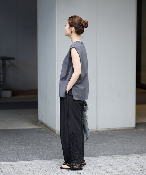 IENA(イエナ)の「《追加》カットワークレースパンツ(その他パンツ・レディース・ホワイト/ブラック・36/38)」の11枚目の写真
