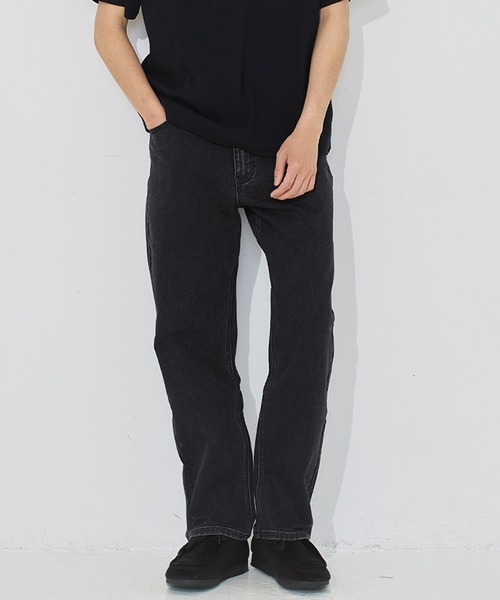 coca(coca)(コカ)の「【WEB限定セール】ストレッチデニム5ポケットストレートパンツ(デニムパンツ・メンズ・インディゴブルー/ブラック/ライトブルー・L/M/XL)」の1枚目の写真
