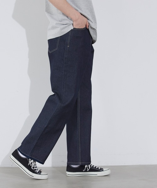 coca(coca)(コカ)の「【WEB限定セール】ストレッチデニム5ポケットストレートパンツ(デニムパンツ・メンズ・インディゴブルー/ブラック/ライトブルー・L/M/XL)」の12枚目の写真